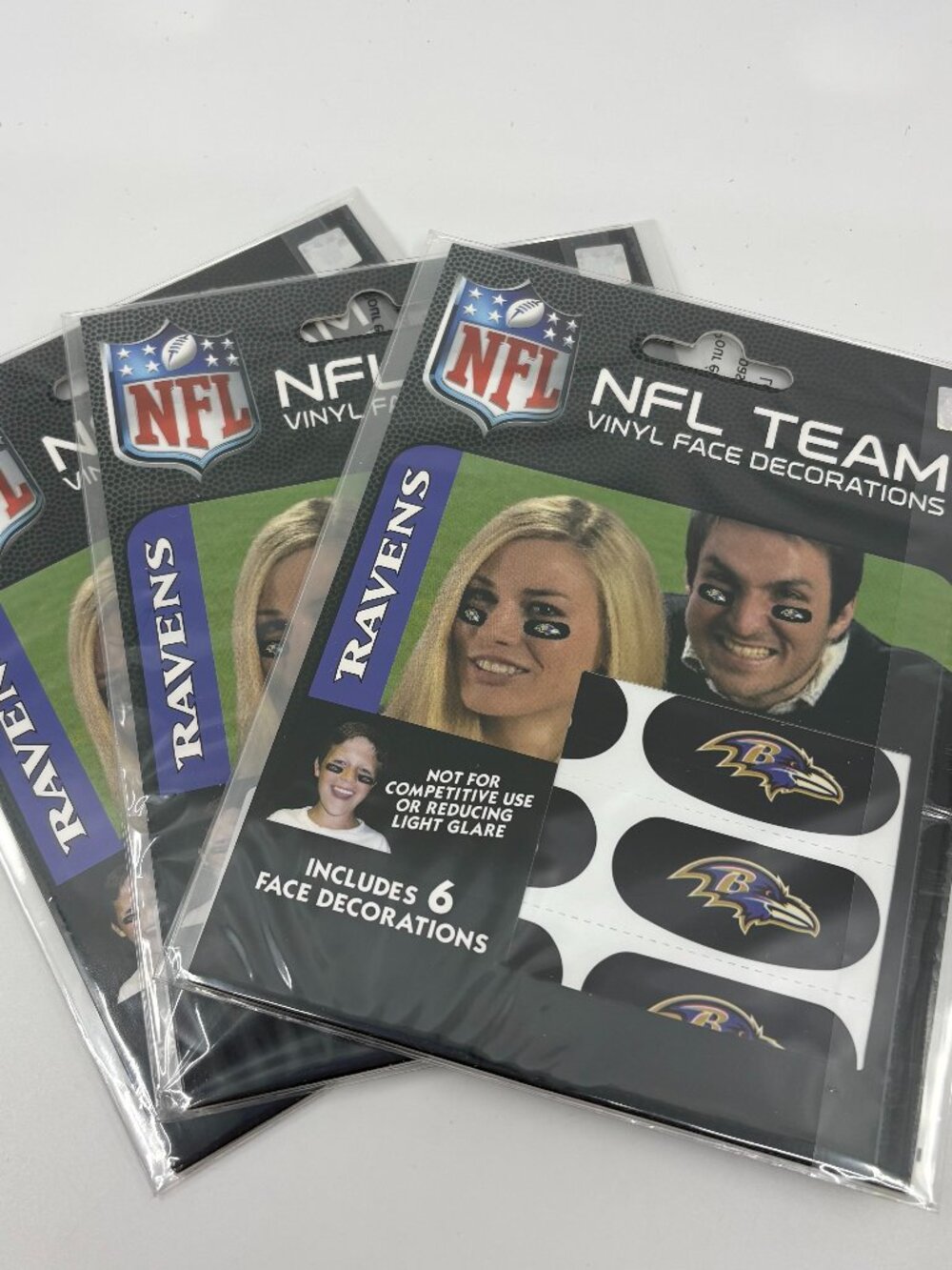 Baltimore Ravens NFL Eye Black Strips (3 Packs)